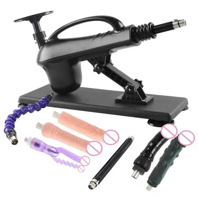 A2SS-Portable Automatic Masturbation Machine for Women with Big Dildo Men's Sex Toy Pumping Gun for Couples