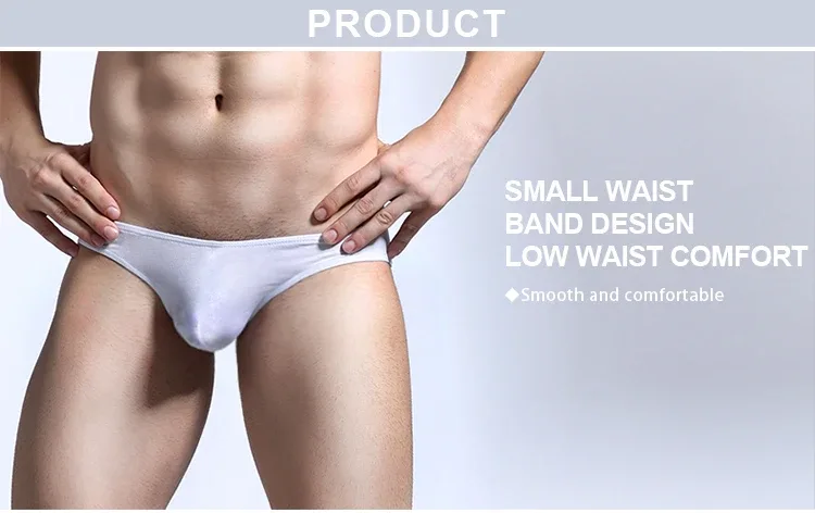 Men's underwear with a U-shaped protruding modal, thin, elastic and sexy low-waisted tight underpants