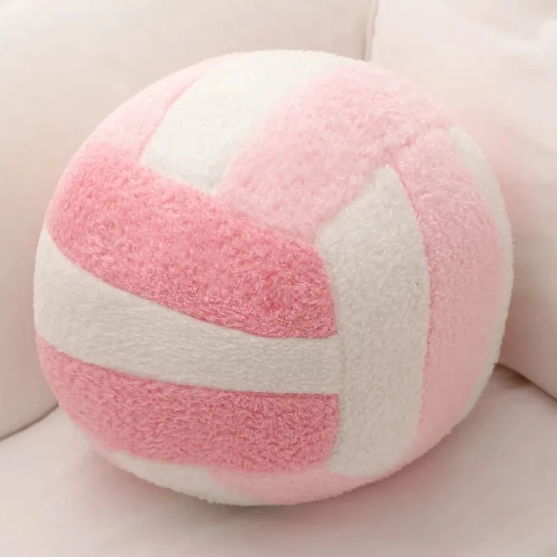 20/24cm Volleyball Sport Ball Plush Pillow Stuffed Interactive Indoor Home Game Prop Plushie Decor Gift