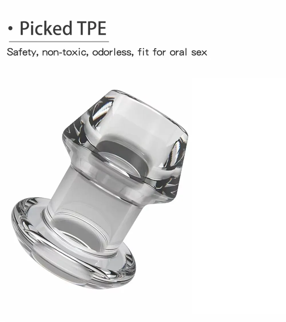 Anus Dilation Expander Prostate Massage Hollow Speculum Peeking Butt Plug Anal Beads with Stopper Adult Sex Toy for Women Men