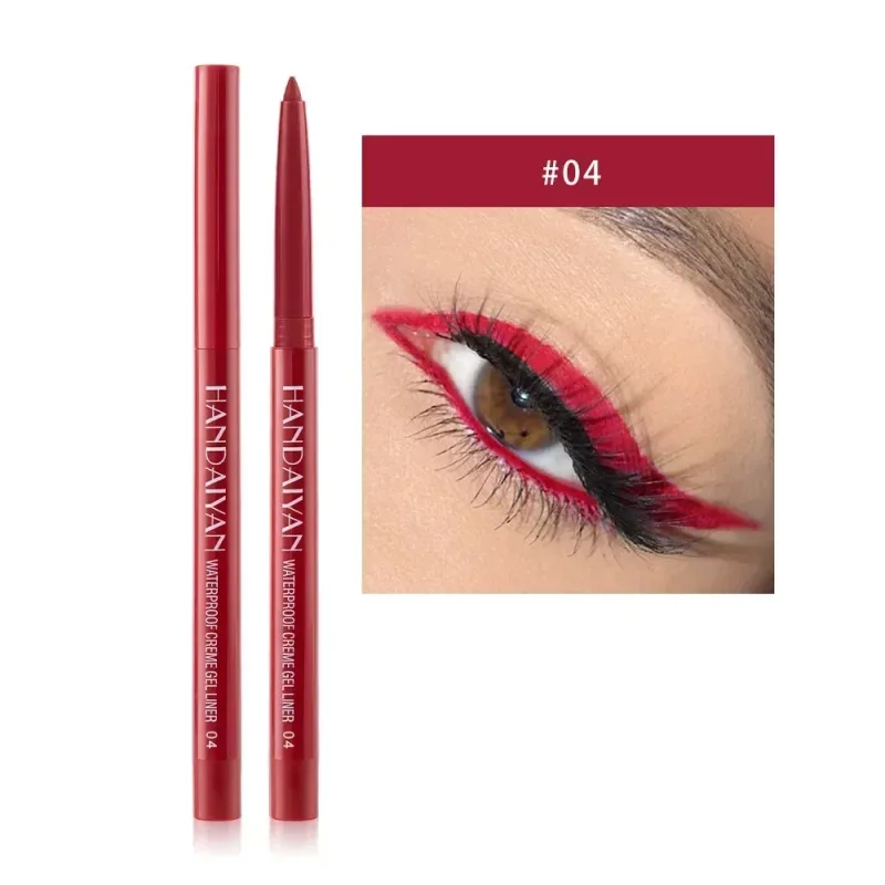 1PC Glitter Shine Eyeliner Gel Pencil Sexy Colorful Long-Lasting Shimmer Makeup Matte Colored Eye Liner Cream Pen Cosmetic Tool