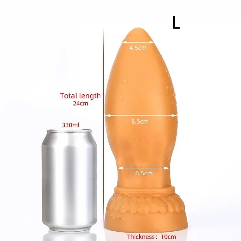 Super enorme silicone líquido anal plug grande vibrador buttplug massageador de próstata vagina ânus expansão brinquedos sexuais produto para homens gay