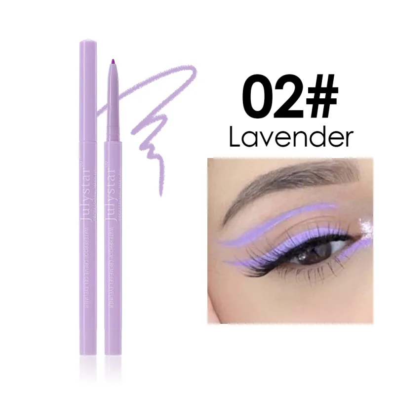 1PC White Matte Eyeliner Gel Pen Long Lasting Waterproof Eye Liner Pencil Quick-drying Non-smudge Eye Makeup for Women Cosmetics