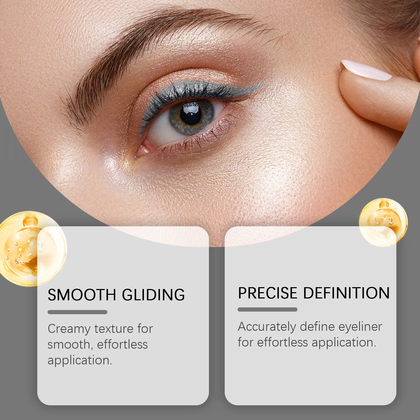 Waterproof Eyeliner Pen Natural Outline Line Quick-Drying Beginner-Friendly Eye Makeup Anti Smudge Eyeliner Eyes Makeup Cosmetic