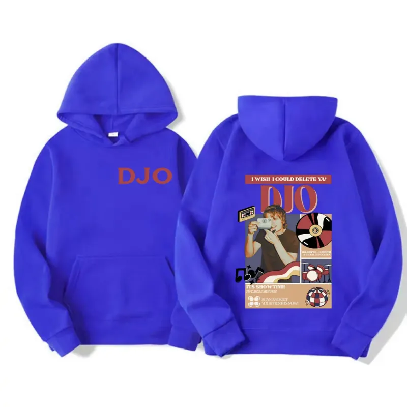 Djo Back on You Tour 2026 Music Concert Graphic Sweatshirt Joe Keery New Fans Gift Hoodie Men Women Retro Cozy Oversized Hoodies