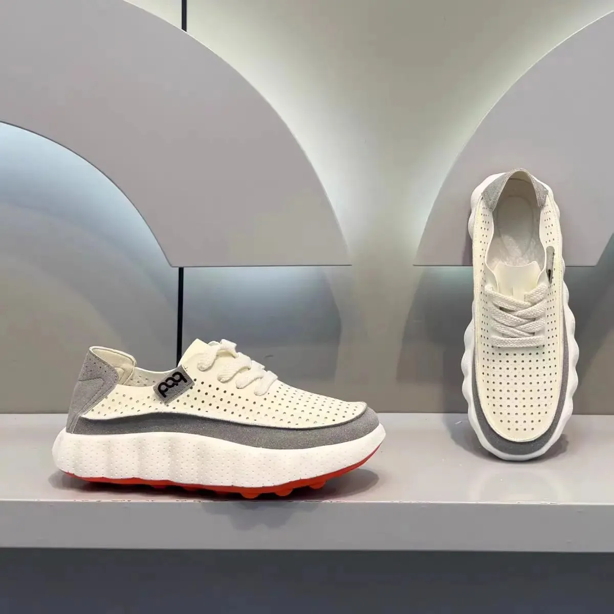 New Summer Men Sneakers Breathable Running Shoes Chunky Platform Casual Shoes Non Slip Male Outdoor Walking Jogging Footwear