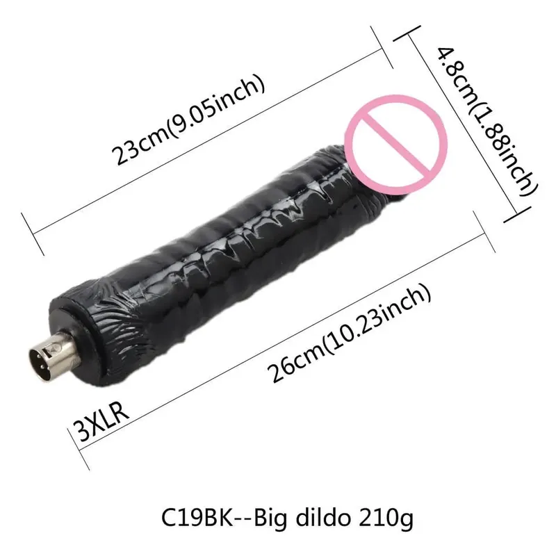 3XLR 3PRONG Attachment Dildo For Sex Machine Attachment Women and Men Sex Masturbation Love Machine Dildo Sex Toys