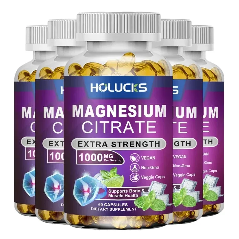 Yimiduk Premium Magnesium Citrate Supplement for Healthy Blood Pressure Bone Density & Overall Wellness Nervous System Vegan