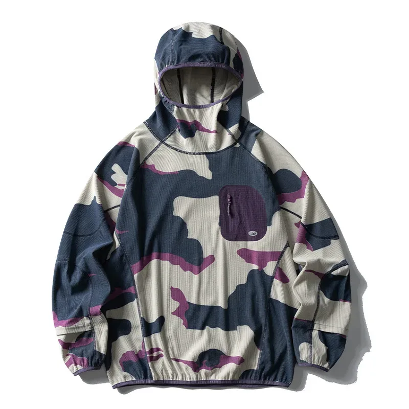 Outdoor Sport Hoodies Men Women Lightweight Fleece Long Sleeve Breathable Pullovers Hooded Sweatshirt Unisex Track T Shirts Tops