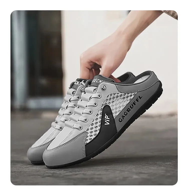 Men's Casual Slip-Ons - Durable Comfortable Breathable & Stylish Half-Slippers