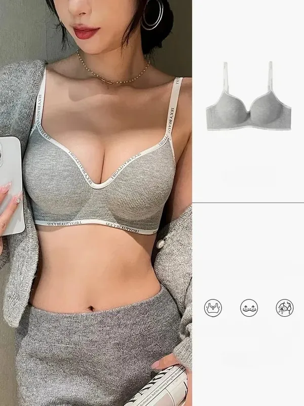 Γυναικεία εσώρουχα μικρό στήθος Sexy Push Up Εσώρουχα Σουτιέν χωρίς ραφή για Γυναικεία Άνετο καθημερινό σουτιέν Χοντρό Bralette 32-38AB