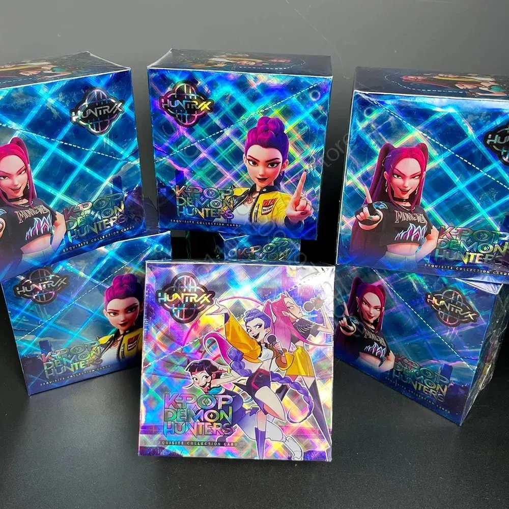 Anime Gilrs Lumi Mila Zoi Hunters Theme Collectible Trading Cards Laser Holographic Shiny Foil Limited Edition Booster Box Gift