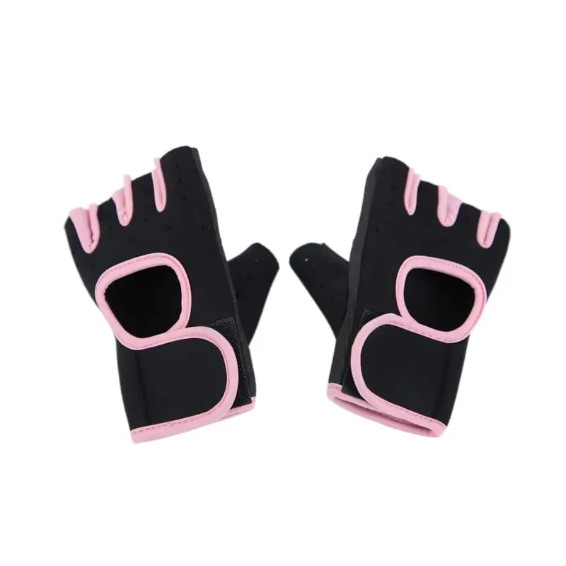 2PCS Gym Gloves Weightlifting Workout Dumbbell Crossfit Bodybuilding Accessorie Breathable Fitness Gloves Silicone Palm Hollow