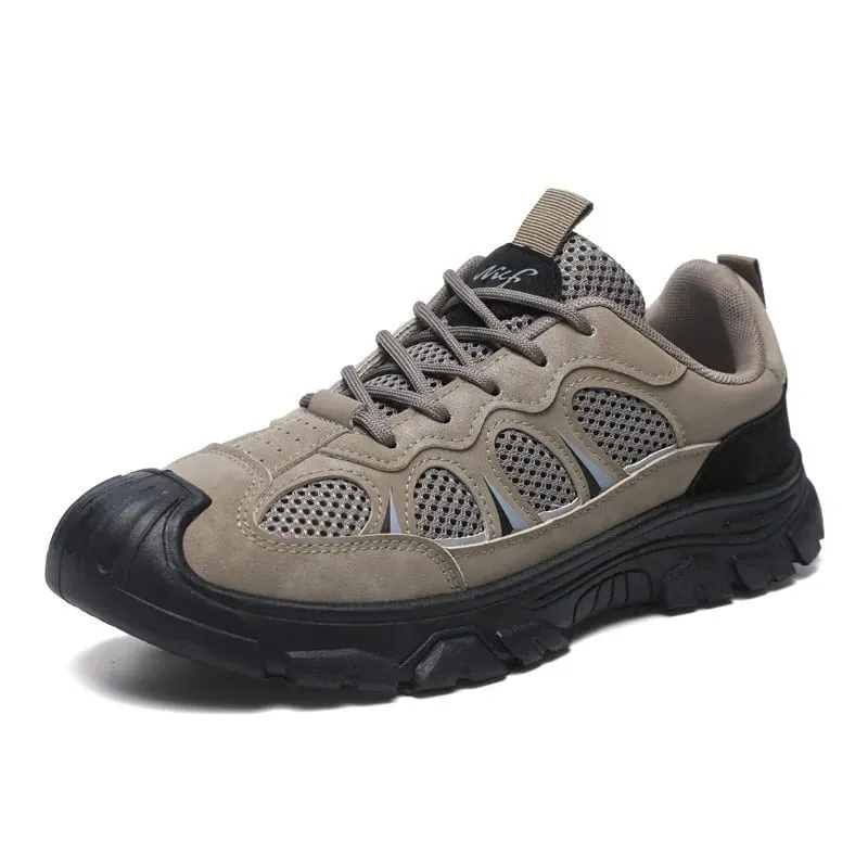 2026 panlalaking kaswal na sapatos na pang-sports na makapal na soled mesh na breathable na sapatos na pang-hiking sa labas ng sapatos na pantakbo