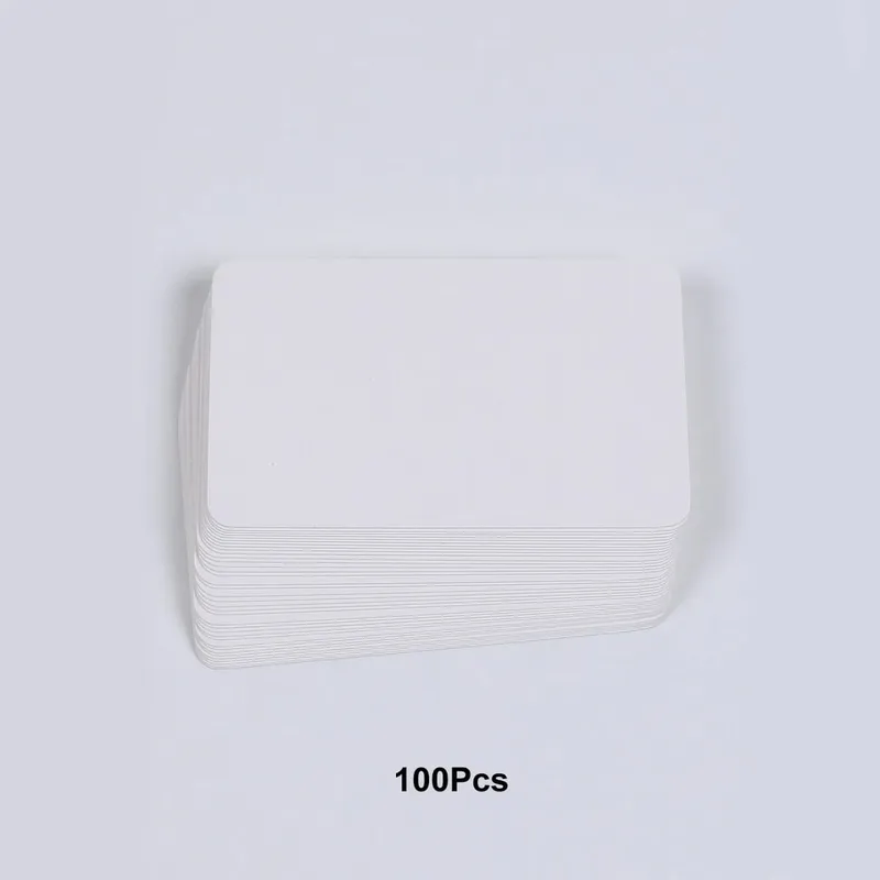 100Pcs Blank Cards 9x5.5cm Thick Cardstock Business Gift Cards Message Note Cards School Supplies White Black