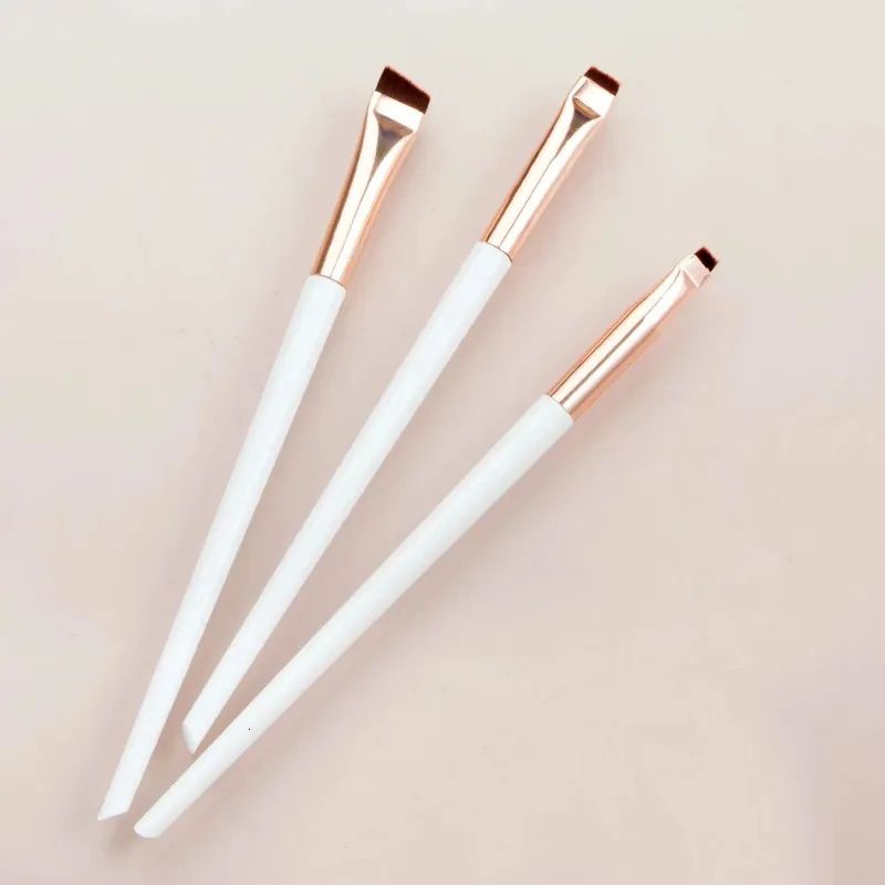 3Pcs/set Blade Eyeliner Brushes Eyebrow Brush Portable Flat Fine Eye Liner Brow Contour Makeup Brush Make Up Tool Wholesale 2025