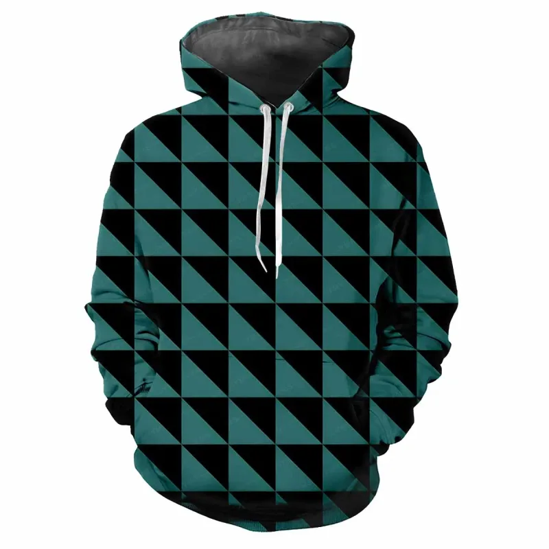 2024 moda minimalista cuadros 3D impreso hombres Tops Casual suave comodidad elegante sudaderas con capucha para hombres personalizar deportes al aire libre Sudadera con capucha
