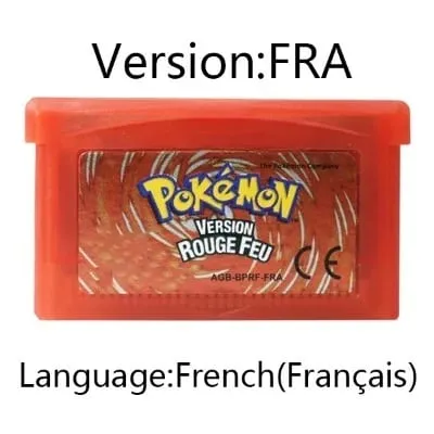 GBA Game Pokemon Series Video Game Cartridge Console Card Pokemon Emerald FireRed Ruby LeafGreen Sapphire Multi-language