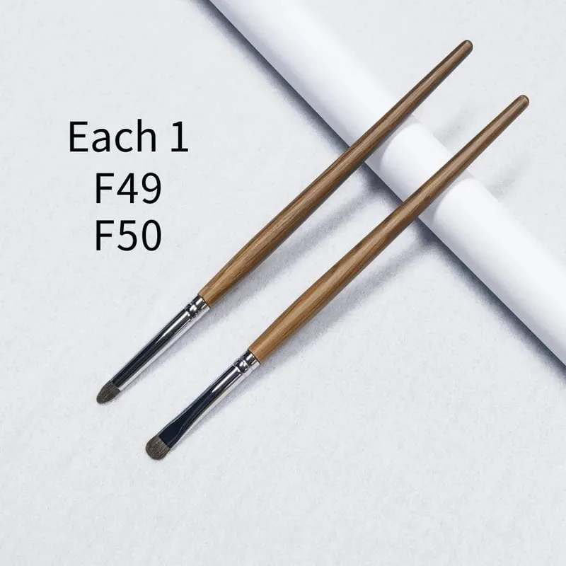 Kuas Eyeshadow Detail Tepat Kuas Rias Eye Shadow Alat Rias Rambut Kuda Poni Alami yang Lembut