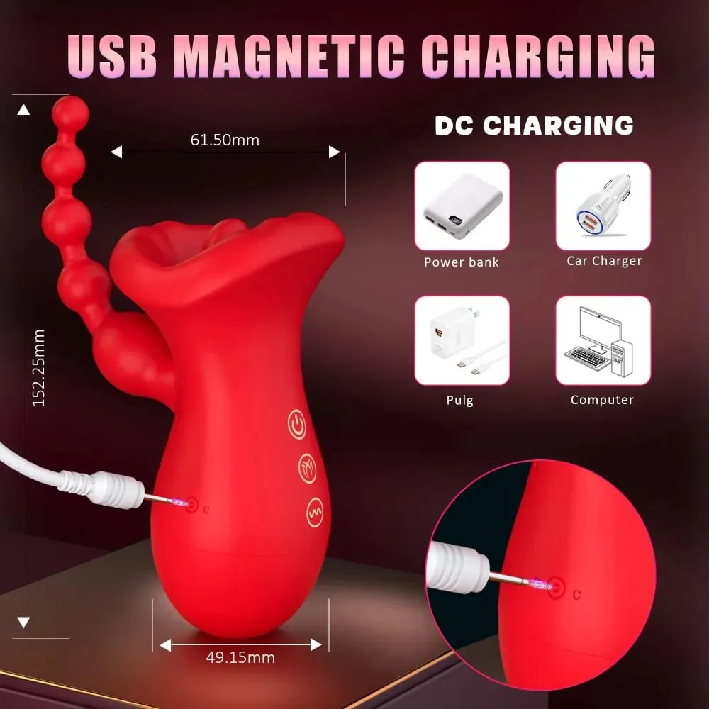 Sex Toys Sucking Vibrator with Tongue Licking Clitoris Sucker Female Clitoral G Spot Nipple Stimulator Vibrators for Woman