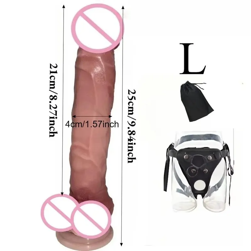 Wearable Strap on Realistic Dildos for Women G Spot Vagina Stimulation Big Penis Butt Plug Anal Masturbators Products Sex Toys