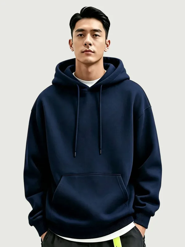 2026 New Men'sSweatshirt Casual Streetwear Pullovers Sport Fitness Pocket Hoodies Multi Color