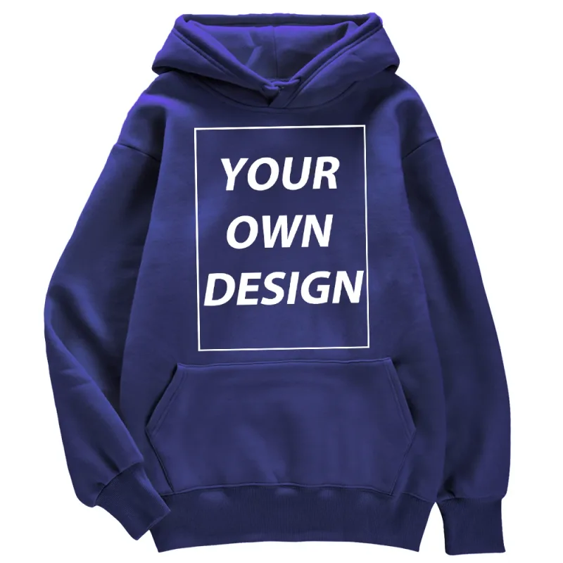 Angepasst DIY Druck Männer Frau Herbst Winter Hoodies Casual Klassische Pullover Einfache Bequeme Streetwear Weiche Warme Sport Kleidung