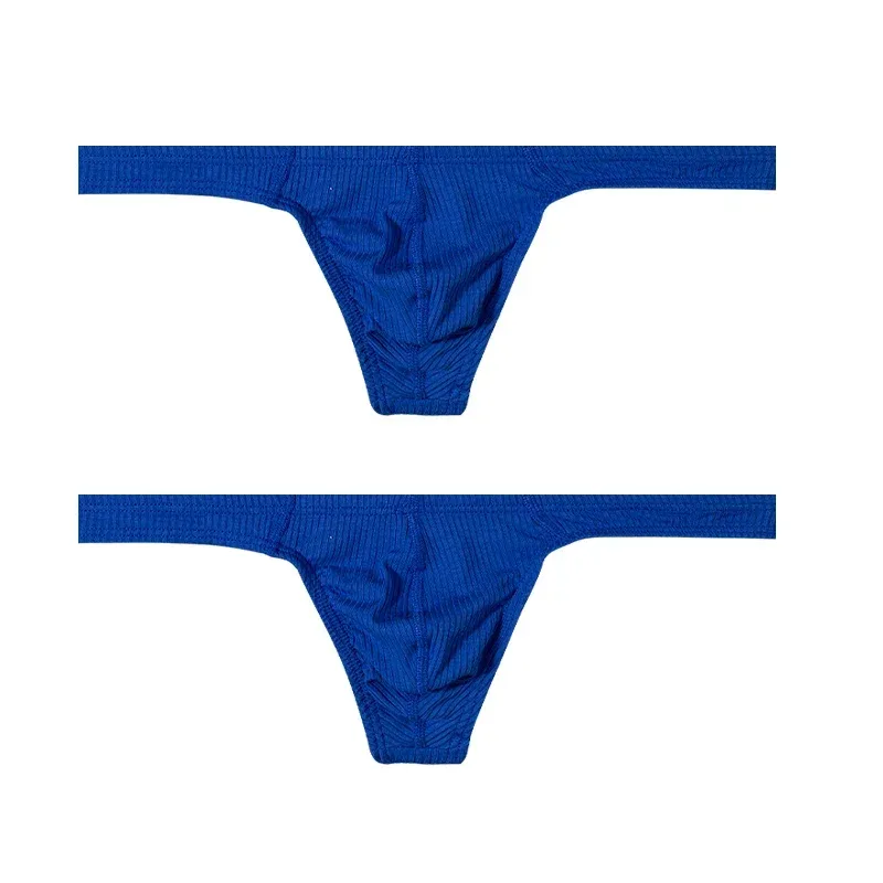 Cotton Men's Big Pouch Thong Panties Men Cotton Sports Running Underwear Comfortable Seamless Male G-string Briefs