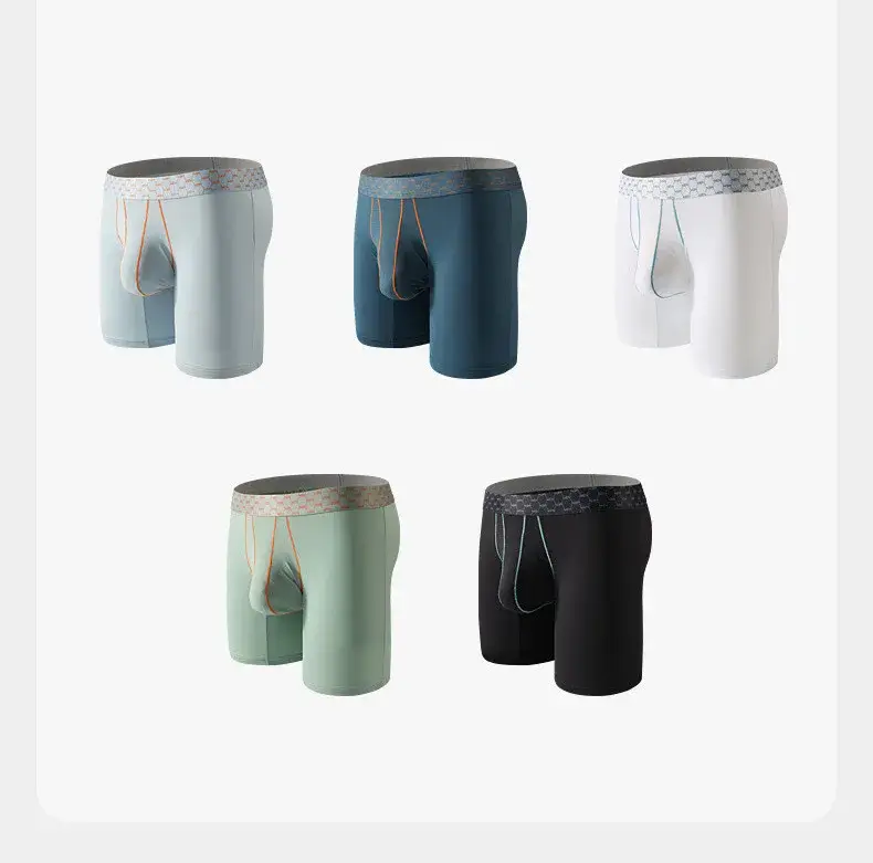 Panlalaking Panloob na Ice Silk Boxer Shorts Homme Ropa Breathable U Convex Pouch Panites Lalaki Naylon Gitnang Baywang Underpant Cueca M-XXL