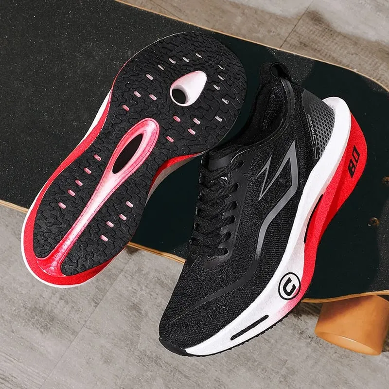 Men Sports Running Shoes Casual Marathon Breathable Lightweight Women's Comfortable Athletic Nonskid Walking Sneakers Outdoors