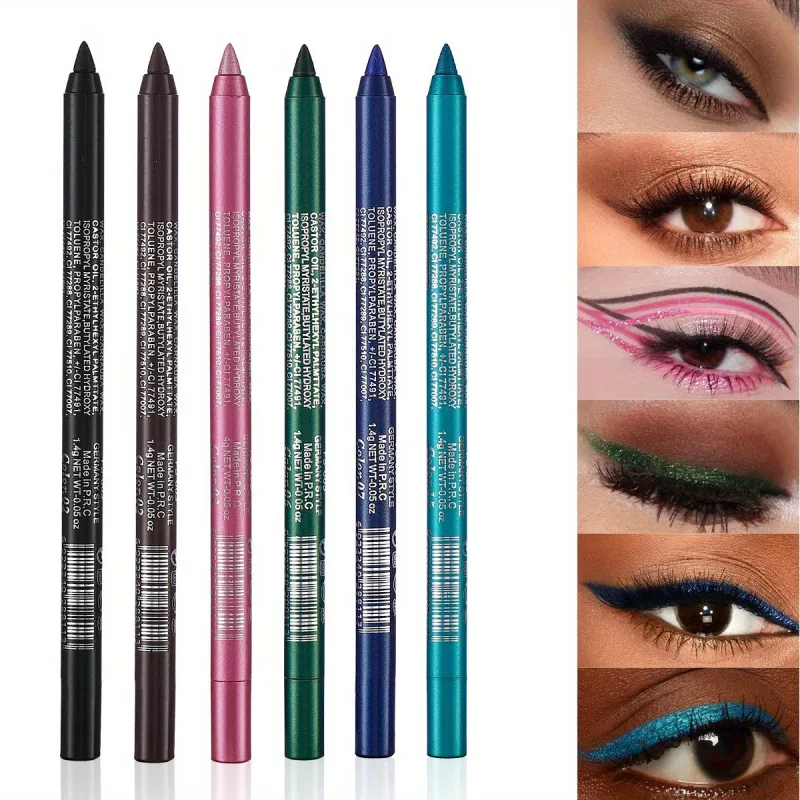 17 Colors Pearlescent Eyeliner Pencil Colorful Waterproof Long-lasting Matte Smooth Easy Wear Eyeshadow Eyeliner Pen Eyes Makeup