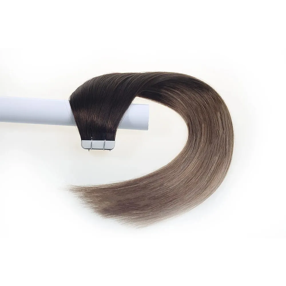 Aromas Hair Tape In Hair Extensions Human Hair 4x1cm Skin Weft Remy Tape Ins 20pcs 40pcs 14-22 inch For Thin Hair — image 13