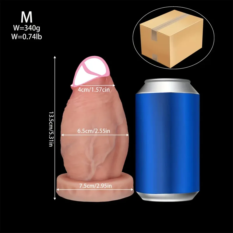 5 Sizes Realistic Anal Dildo Soft Huge Penis Suction Cup Anal Sex Toys For Woman Vagina Adult Masturbator Cock Big Dick Buttplug