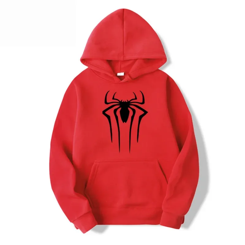 Latest Fashion Men's and Women's Hoodies Casual Hoodies Unisex Trendy Printed Spider Pattern Hoodies