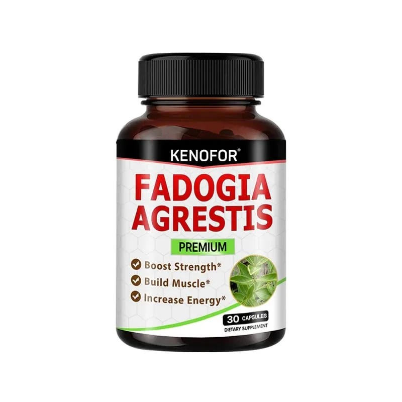 Fadogia Agrestis Capsules - [Maximum Strength] - Strength Drive Athletic Performance Muscle Mass Gluten Free Non-GMO