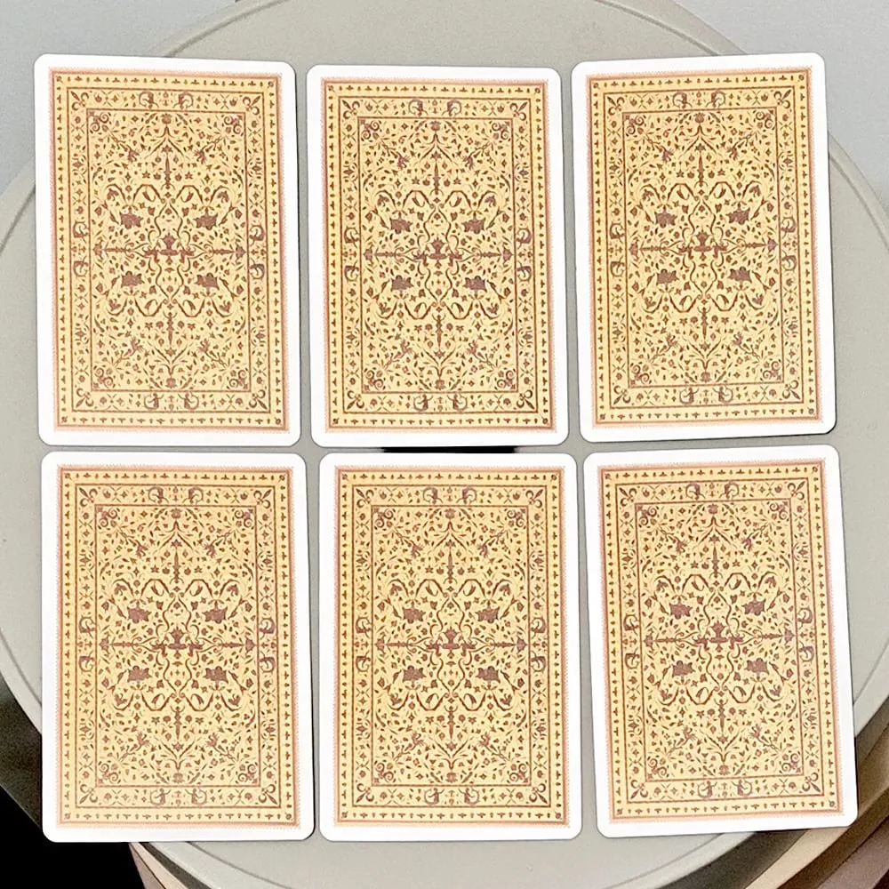 Sibilla Indovina Oracle Cards 10.5*6cm Vintage 52-Card Divination Deck - Multilingual Victorian Style