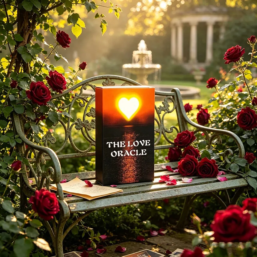 The Love Oracle Cards 54 Cards with Heart-Themed Art – Perfect for Singles Partners & Spiritual Seekers Seeking Heart Clarity