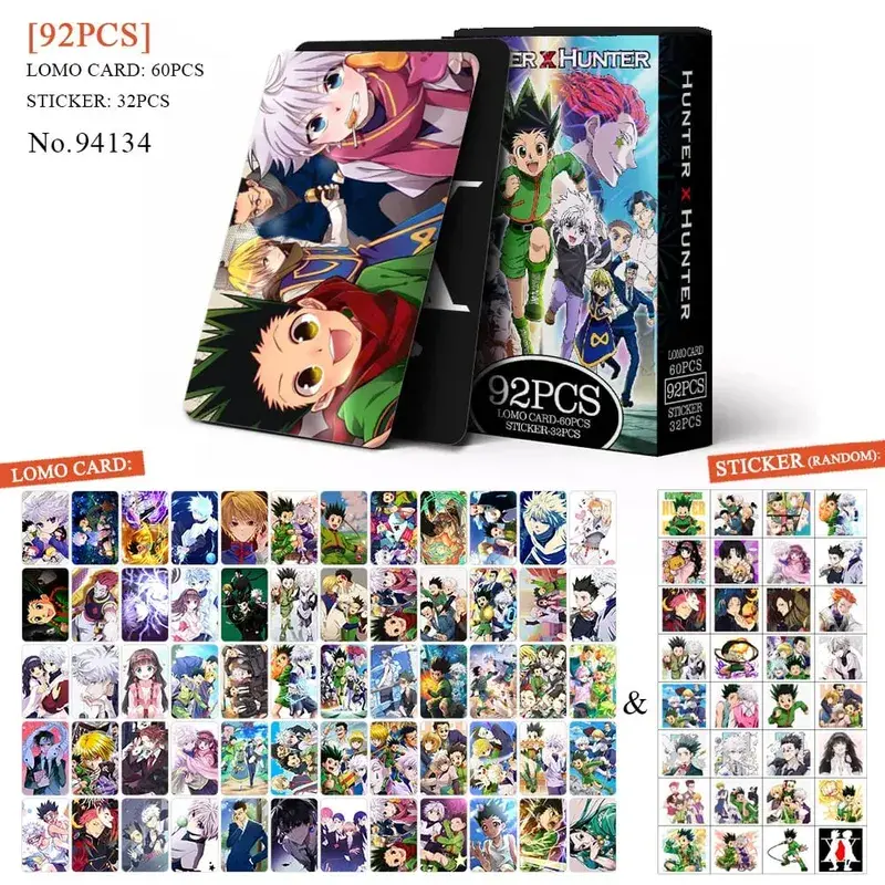 Carte postale de dessin animé Haikyuu Lomo, jouet tueur de démons Genshin Impact, cartes de Collection avec autocollants, cadeau d'anniversaire