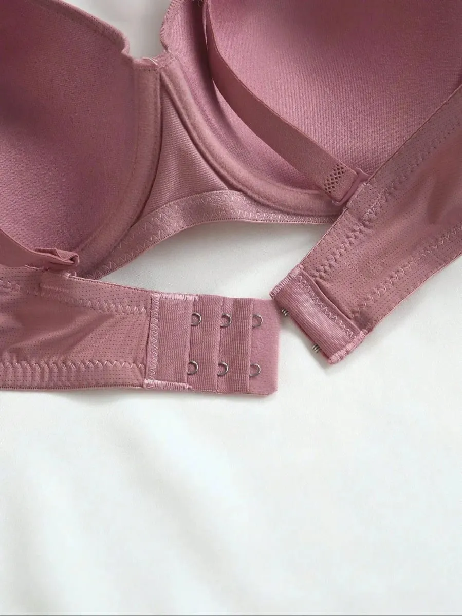Viomisha 솔리드 Underwire 란제리 세트 여성은 강철 반지와 브래지어를 밀어 패션 여성 속옷 팬티 매일 브래지어 세트 — image 6