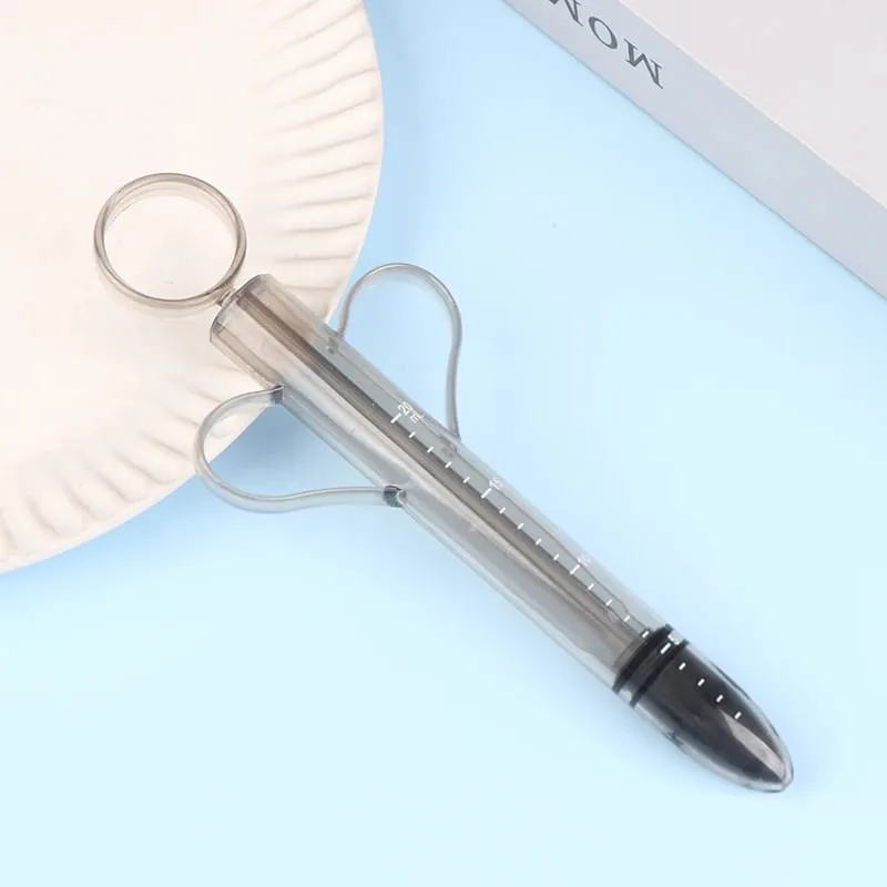1 pçs 20ml lubrificação brinquedos sexuais limpos para casais ânus lubrificante enemator vagina óleo lubrificante seringa de injeção ferramentas brinquedos sexuais