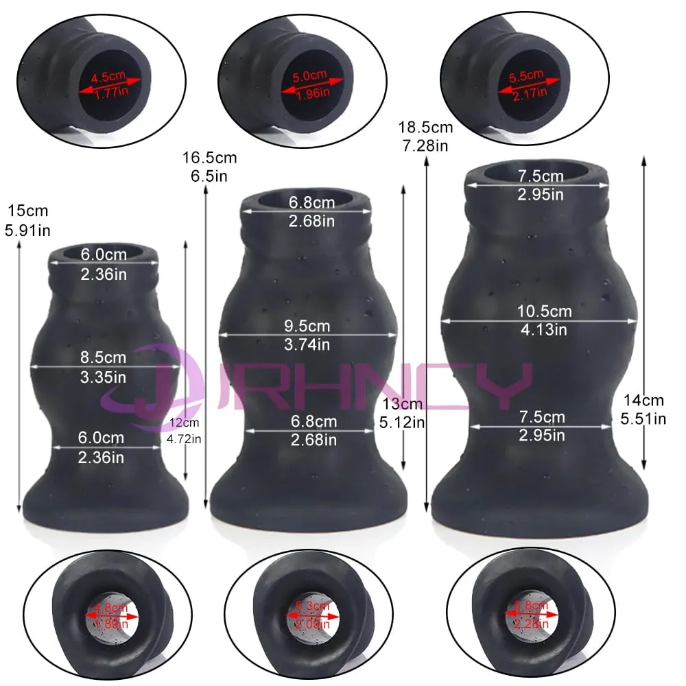 Super Huge 105mm Anal Plug Hollow Soft Dog Knot Butt Plug Sex Toys for Women Men Gay Fisting Anal Dilation G-spot Masturbation