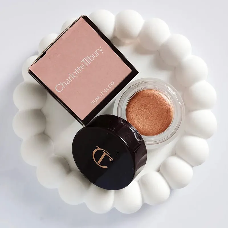 Charlotte Brand Senaste Stil 9 Färger Ögonskuggspalett & Högglans Reparation Ädelstensskiva Natur Lätt att färga Tilbury Cosmetics