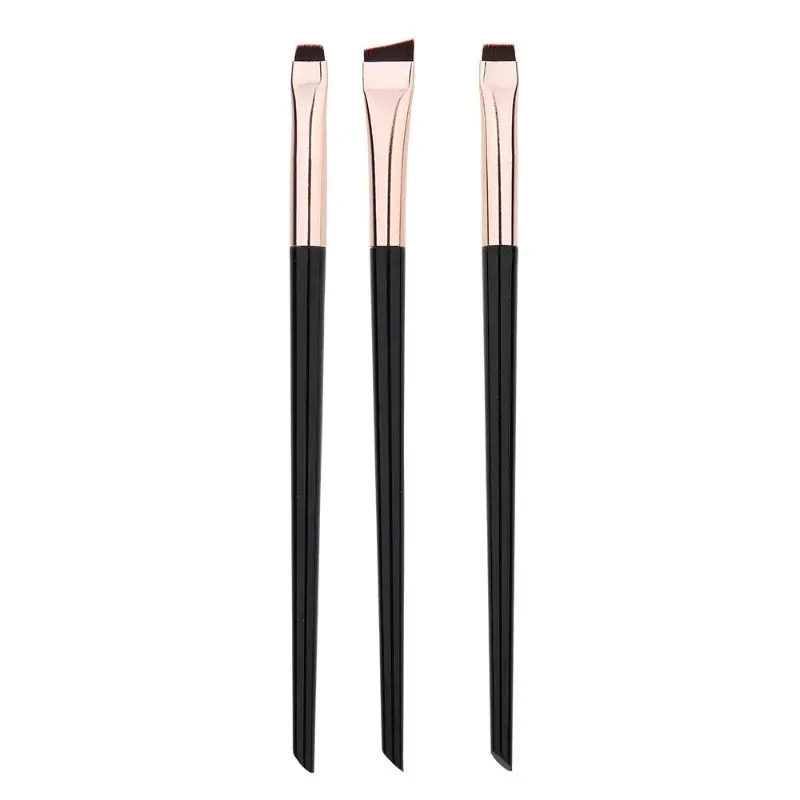 3Pcs/set Blade Eyeliner Brushes Eyebrow Brush Portable Flat Fine Eye Liner Brow Contour Makeup Brush Make Up Tool Wholesale 2025