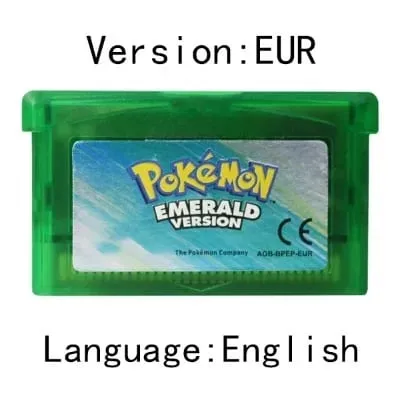GBA Game Pokemon Series Video Game Cartridge Console Card Pokemon Emerald FireRed Ruby LeafGreen Sapphire Multi-language