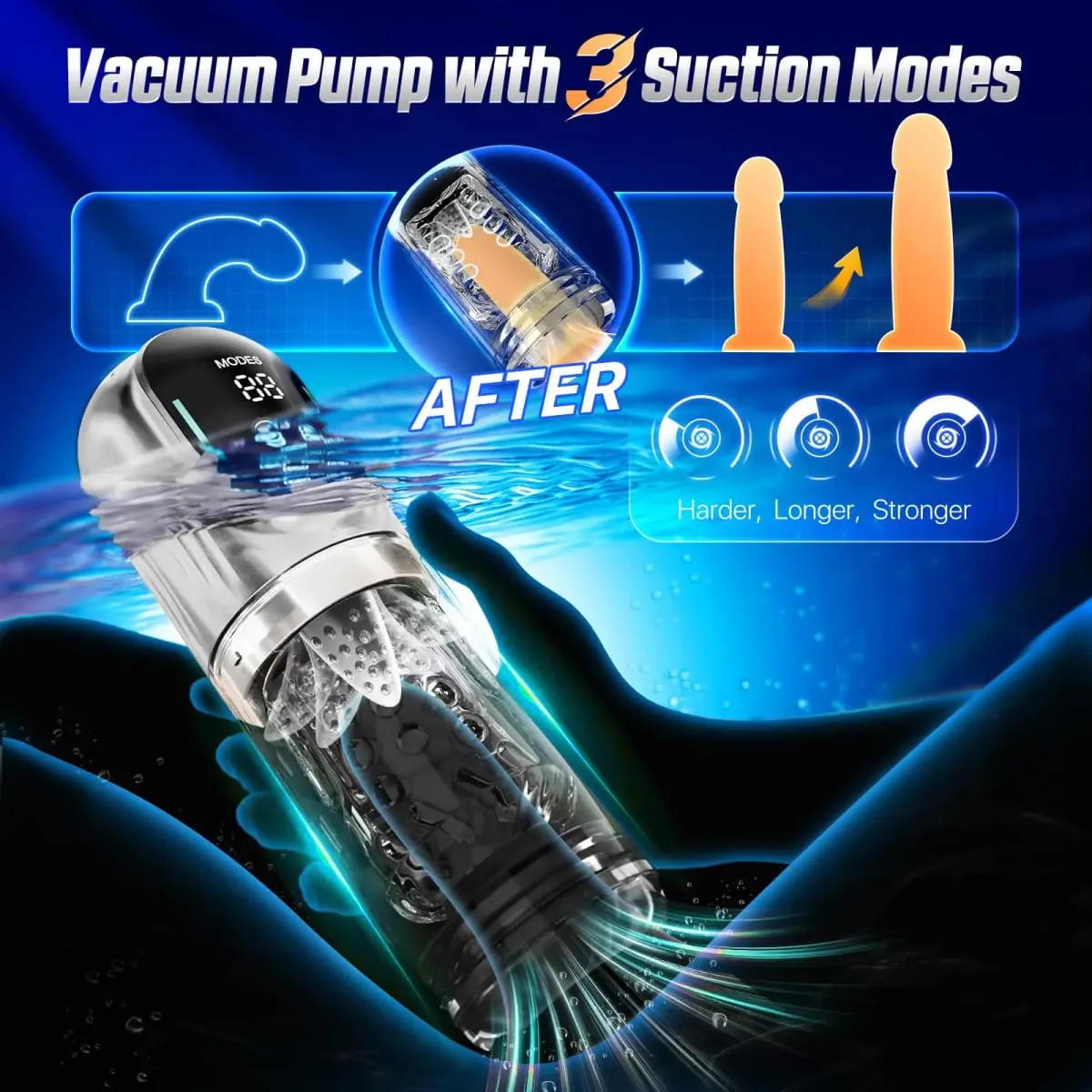 Male Masturbator Automatic Sucking Vibration Blowjob Machine Vaginas Pussy Penis Pump Masturbation Cup Sex Toys for Men Supplies