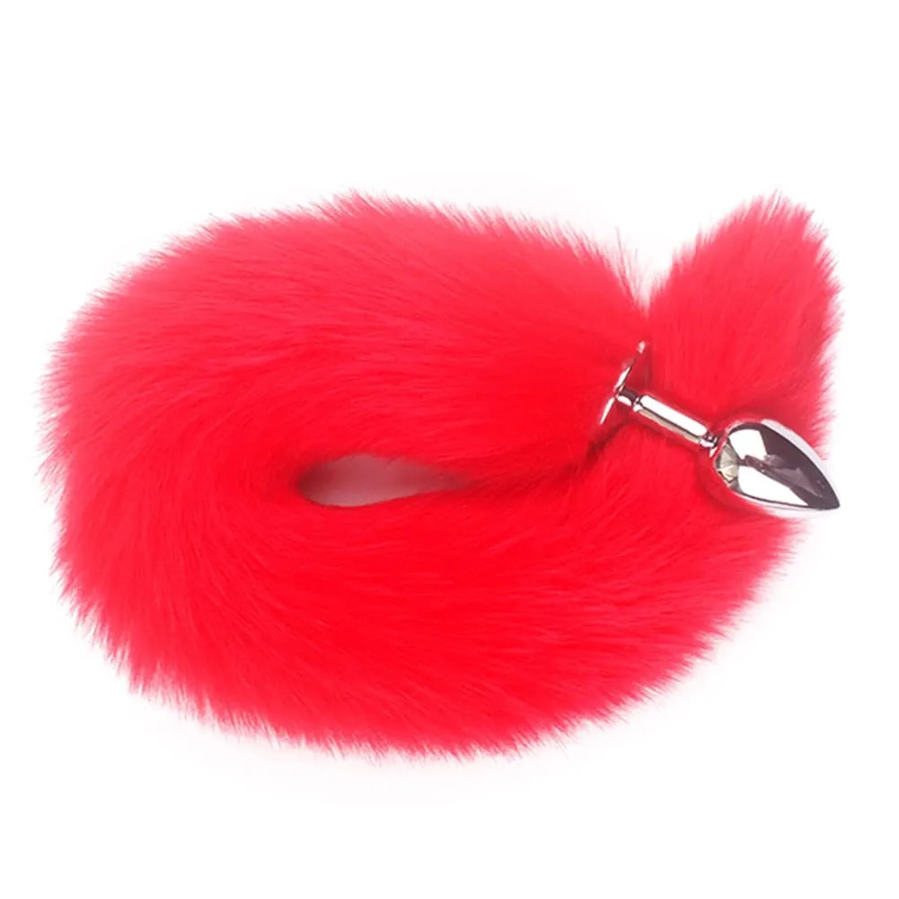 Sexy Fox Tail Anal Plug Erotic Accessory Stainles Steel Anal Plug For Women Adult Sex Toys Butt Plug Cosplay Couples Adult Games