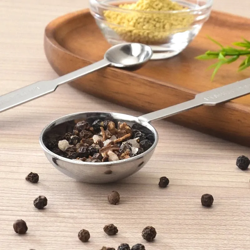 4Pcs Stainless Steel Measuring Spoons Set Tablespoon with Metric and UK Measurement Measure Spoon for Baking Liquid Solid Powder