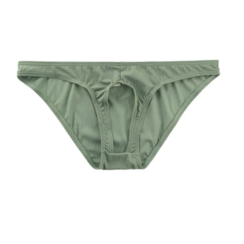Men Gay Sexy Briefs Front Open Soft Underpants Men Low Rise Underwear Breathable Quick Dry Panties Sexy Torys For Man Lingerie