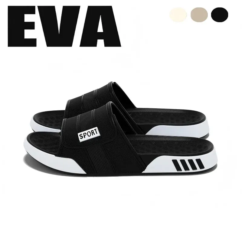 Big Size 40-47 Soft Bottom Sports Eva Slippers Men's Summer Fashion Indoor Outdoor Home Shallow Slippers Man Streetwear Sandals