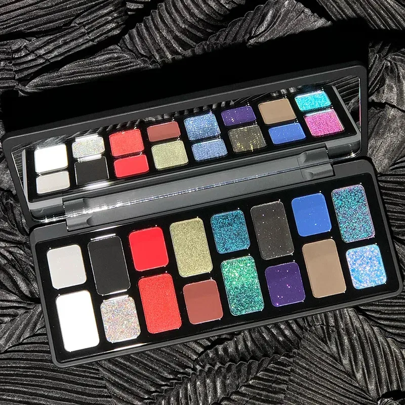 16 Color Eyeshadow Palette Series- Matte Shimmer Nude & Glitter Tones Professional Long Lasting Eye Makeup for Party Daily Use